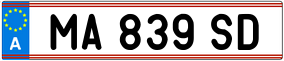 Trailer License Plate